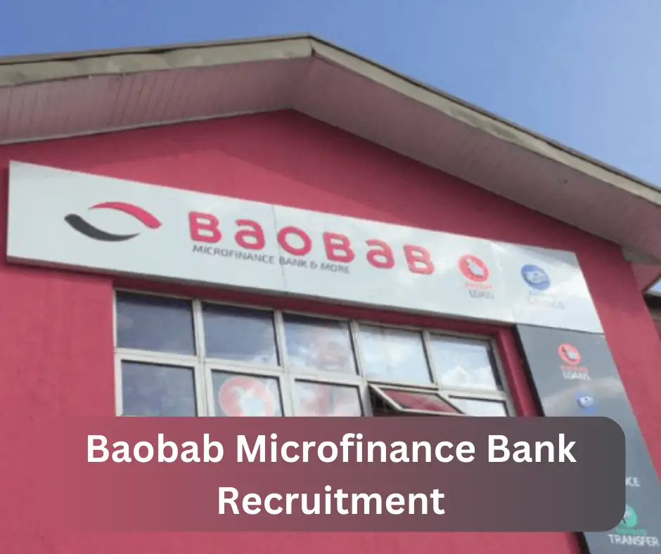 Baobab Microfinance Bank Recruitment 2024 Submit @baobab.com Career Portal