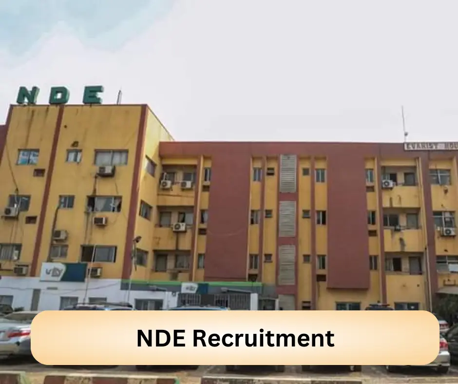 NDE Recruitment Submit @nde.gov.ng Career Portal
